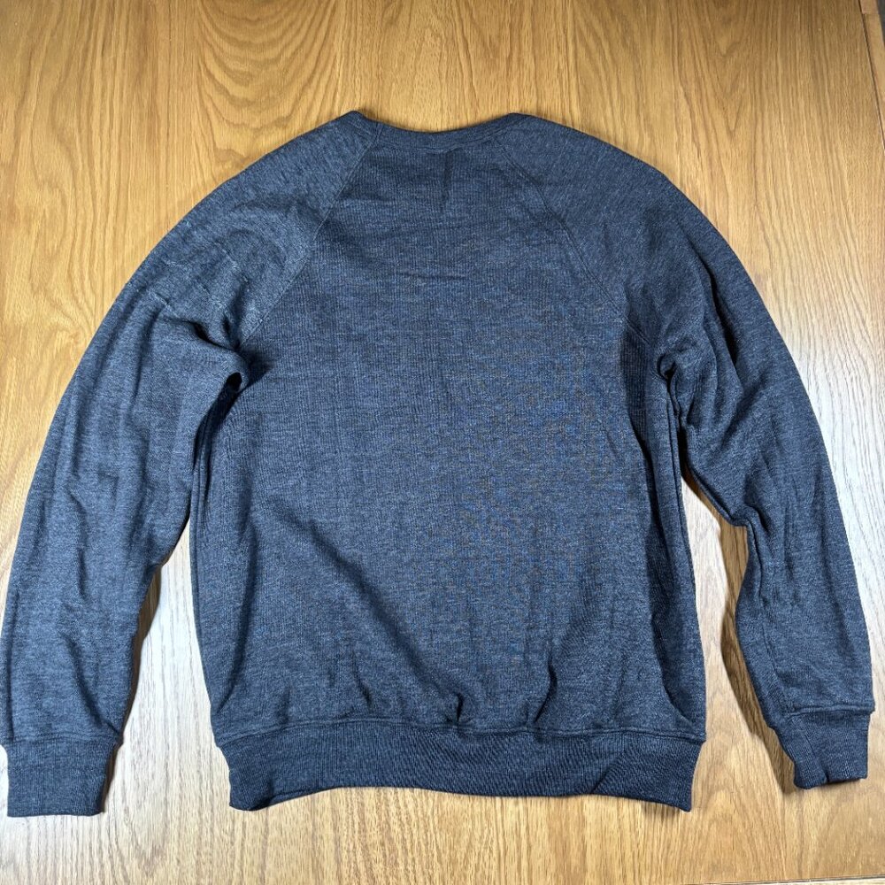 Charlie Hustle Vintage Raglan Sweatshirt Dark Heather‎ made is USA  – Size M - Picture 5 of 8
